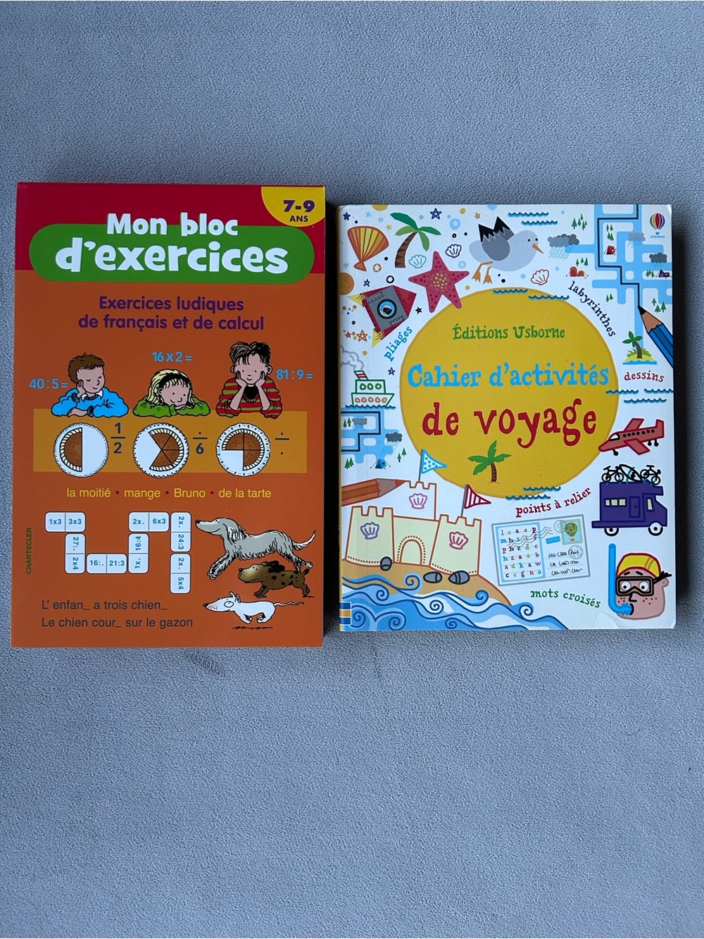 FRENCH ~ Set of 2 ~ Activity Books ~ Brand New!